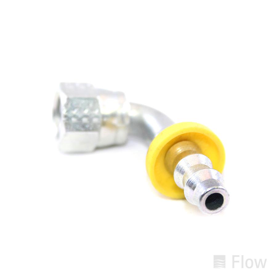 Elbow; Push-Lok; Swivel; 1/4" to -4 JIC Female