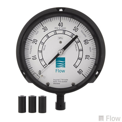 80 KSI High-pressure Gauge; 80; 6"