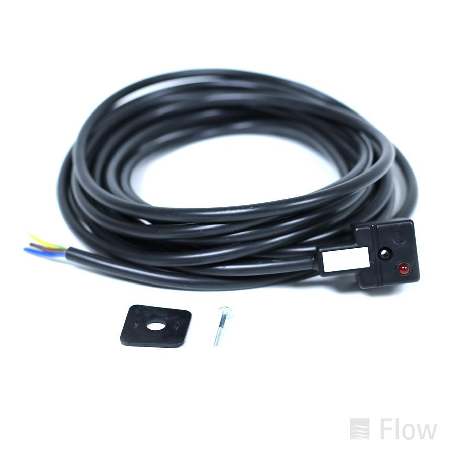 4-Pin Cordset Single Ended; DIN with LED; 5 Meters Long